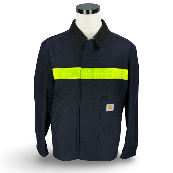 Carhartt Junya Watanabe Comme des Garçons Mens Blue Reflector Work Jacket Size M